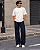Calça Baggy Lavagem Jeans Escura - Imagem 2