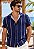 Camisa Viscolinho Listrada Ocean - Imagem 1
