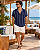 Camisa Viscolinho Listrada Ocean - Imagem 2