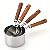 Conjunto 4 Copos Medidores Inox com Cabo de Madeira Acácia - Imagem 6