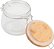 Kit 2 Pote de Vidro 450ml Tampa de Bambu Trava Hermética – Porta Mantimentos, Café, Açúcar, Temperos - Imagem 3