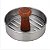 Molde de Hambúrguer 12cm inox com Cabo de Madeira Modelador Prensa Hamburguer Artesanal - Imagem 2