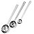 Conjunto de Colheres Medidoras em Inox 5ml 15ml e 30ml - Imagem 1