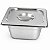 Cuba GN 1/6 Inox 100mm Sem Alça com Tampa Gastronômica Profissional - Imagem 1