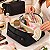 Necessaire Feminina Grande Maquiagem Cosméticos Viagem Preta - Imagem 5