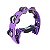 PANDEIRO MEIA LUA LIVERPOOL PML001RX ROXO - Imagem 5