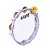 PANDEIRO 12 GOPE 647BBC CRISTAL BRANCO PROFISSIONAL - Imagem 1