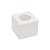 CANOPLA ACRILICO ARTIKA AK075B CUBO BRANCA - Imagem 2