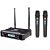 MICROFONE S/FIO MAO DUPLO SKP *UHF600 PRO* - Imagem 2