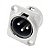 PLUG XLR PAINEL AUDIO POA 15577 METALICO - Imagem 2