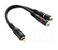 CABO AUDIO 25CM MXT 8150 2RCAFX1RCM PRETO/DOURADO - Imagem 2
