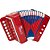ACORDEON INFANTIL SPRING SPK-73VM VERMELHO - Imagem 3