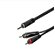 CABO AUDIO 1M P2STX2RCA ROXTONE RAYC150L1 - Imagem 1