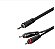 CABO AUDIO 1M P2STX2RCA ROXTONE RAYC150L1 - Imagem 3
