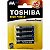 PILHA AAA ALCALINA TOSHIBA LR03GCP C/4 72454 - Imagem 1