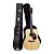 Violão Aço Folk Hertom Dread DLX N Natural Com Case - Imagem 1