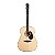 Violão Aço Folk Hertom Dread DLX N Natural Com Case - Imagem 5