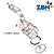 ANEL DE VEDAÇÃO PT 11X8x1,5MM CABEÇOTE GRUPO/MOLA CONICA ORM 0080-15 SAECO/GAGGIA NM02.013/11021334 - Imagem 2