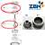 KIT LAMINA FRESA AÇO MOINHO VERT. GAGGIA/SAECO SYNCRONY/TREVI-VILLA-VIENNA - 226477700/226473500 - Imagem 2
