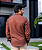 Camisa Marron Manga Longa - Gola Italiana - Imagem 3