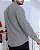 Camisa Cinza Manga Longa Slim - Gola Italiana - Imagem 3