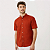 Camisa Terracota Gola Padre - Manga Curta - Imagem 1