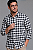 Camisa Xadrez Preta e Branca - Manga Longa - Imagem 2