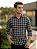 Camisa Xadrez Preta Flanela - Manga Longa - Imagem 1