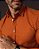 Camisa Terracota no Linho Gola Italiana - Manga Longa - Imagem 2