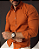Camisa Terracota no Linho Gola Italiana - Manga Longa - Imagem 1