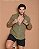 Camisa Verde Militar Gola Italiana - Manga Curta Masculina - Imagem 3