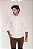 Camisa Off - White Acetinado Gola Italiana - Manga Longa - Imagem 1
