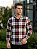 Camisa Xadrez Branco Flanela - Manga Longa - Imagem 3