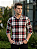 Camisa Xadrez Branco Flanela - Manga Longa - Imagem 1
