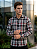 Camisa Xadrez Cinza Flanela - Manga Longa - Imagem 1