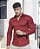 Camisa Vermelho Manga Longa Slim - Gola Italiana - Imagem 1