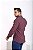 Camisa Estampada Vinho Manga Longa Slim - Gola Italiana - Imagem 3