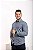 Camisa Estampada Azul Manga Longa Slim - Gola Italiana - Imagem 2