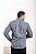 Camisa Estampada Azul Manga Longa Slim - Gola Italiana - Imagem 3