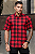 Camisa Xadrez Vermelho Flanela - Manga Curta - Imagem 1