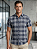 Camisa Xadrez Azul Flanela - Manga Curta - Imagem 1
