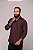 Camisa Marrom Café Manga Longa Slim - Gola Italiana - Imagem 2