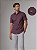 Camisa Marrom Café Gola Italiana - Manga Curta - Imagem 2