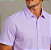 Camisa Lilás Lavanda Gola Italiana - Manga Curta - Imagem 3