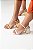 SANDÁLIA LECOLLINE OFF WHITE CROMOBALL SALTO BLOCO - Imagem 1