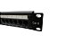Patch Panel 24 Portas Cat.6 RJ45 Giga 1U Altura Guia Traseira Organizadora - Imagem 4