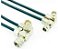 Cabo Coaxial E1 (0,4/2,5 75 Ohms) SMA-Macho 90º X IEC-Macho 90º Com 2 Metros - Imagem 1