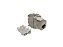 Conector Keystone Jack Blindado RJ45 Cat6a Fêmea 8X8 90º Para Cabo de Rede 10 Unidades - Seclan - Imagem 1