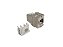 Conector Keystone Jack Blindado RJ45 Cat6a Fêmea 8X8 90º Para Cabo de Rede 10 Unidades - Seclan - Imagem 2