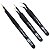 Kit 3x Pinça Antiestática Dissipativa Fina 11 13 15 Esd - Imagem 1